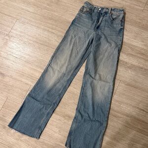 Zara Blue Flare & Wide Leg Jeans